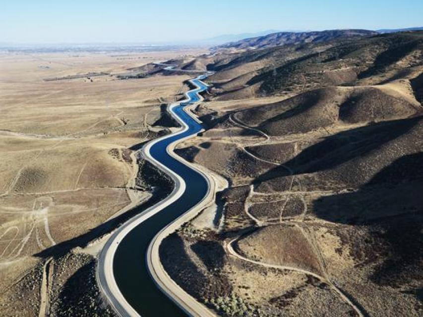 The State Water Project collects water from Northern California rivers and sends it south via an aqueduct. About 30 percent of water is used for irrigation, mostly in the San Joaquin Valley, and about 70 percent is used for residential, municipal and industrial use, mainly in Southern California yet also in the Bay Area.
