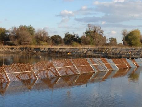 Fish Barrier San Joaquin River at Merced River