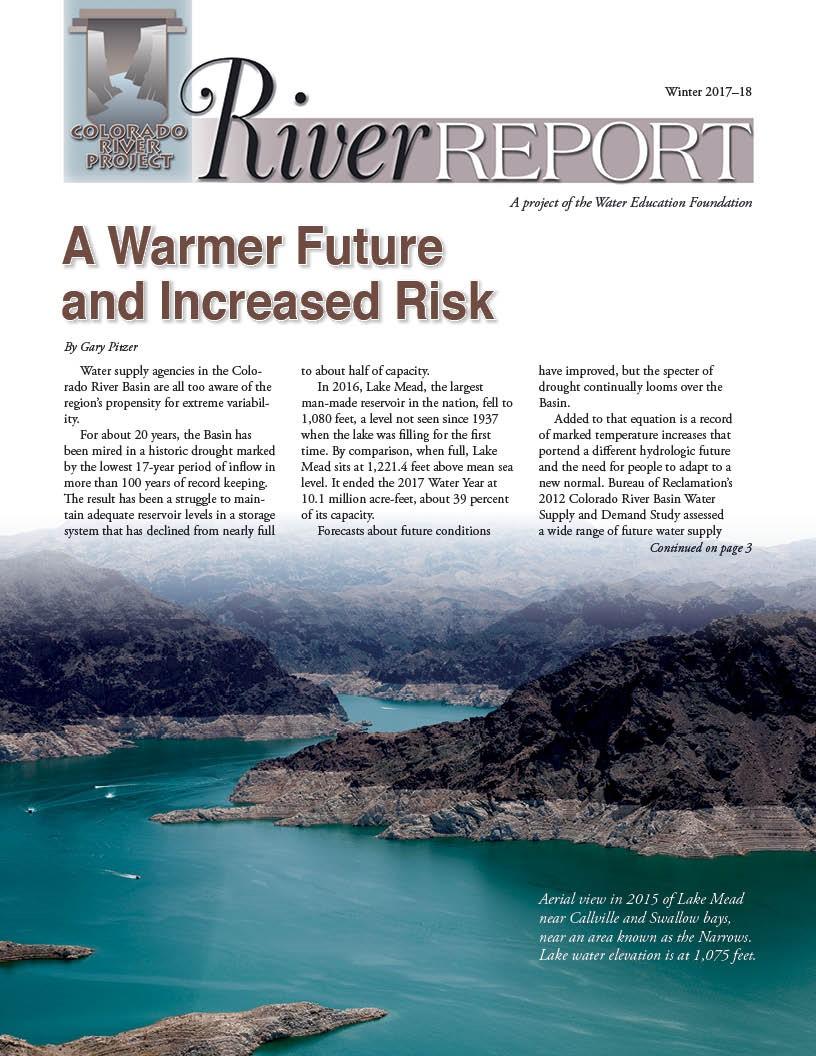 Colorado River Basin has lost water equal to Lake Mead due to climate  change - AGU Newsroom