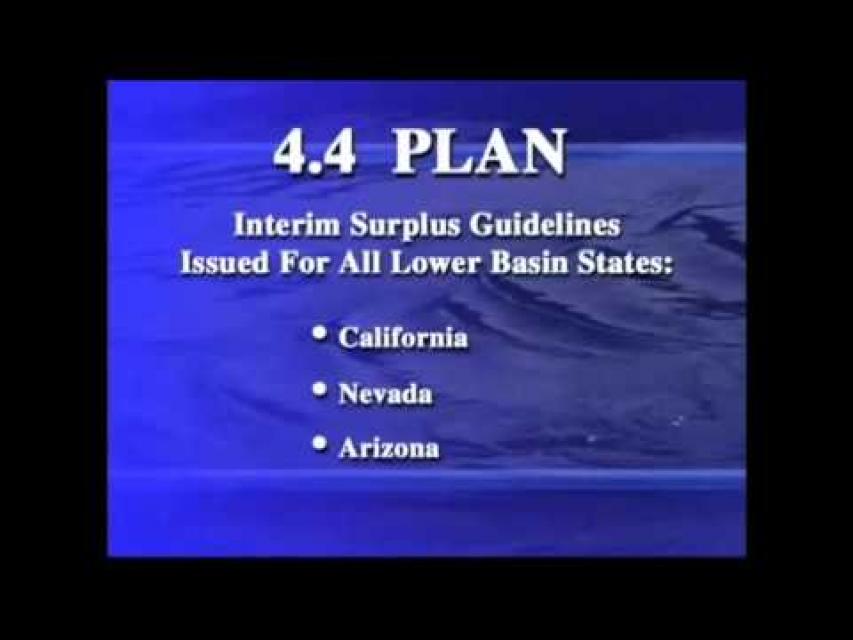 Colorado River Water Use 4.4 Plan