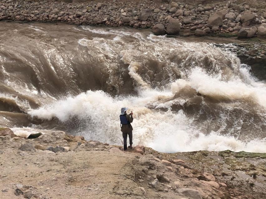 Pearce Ferry Rapid prevents predators such as catfish, bass and pike from getting upriver and destroying native fish.