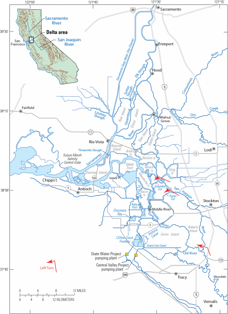 Map of the Sacramento-San Joaquin Delta