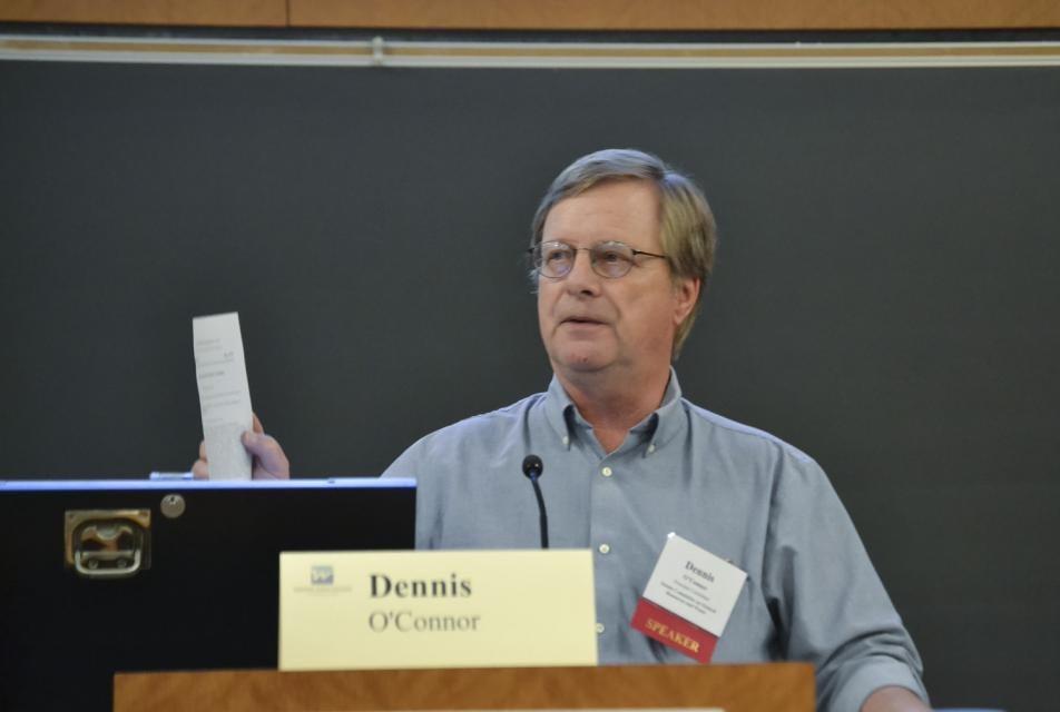 Dennis O'Connor talks at our Water 101 workshop