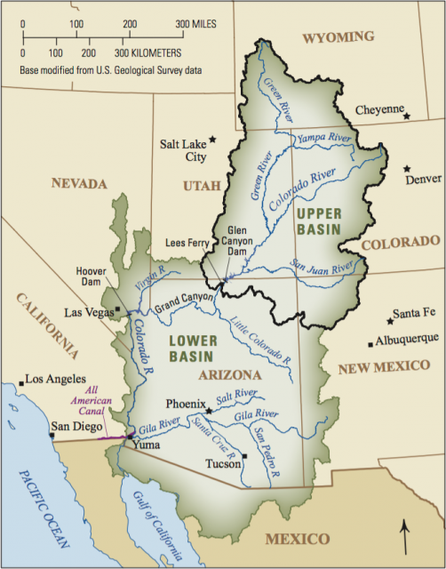 Map of the Colorado River Basin