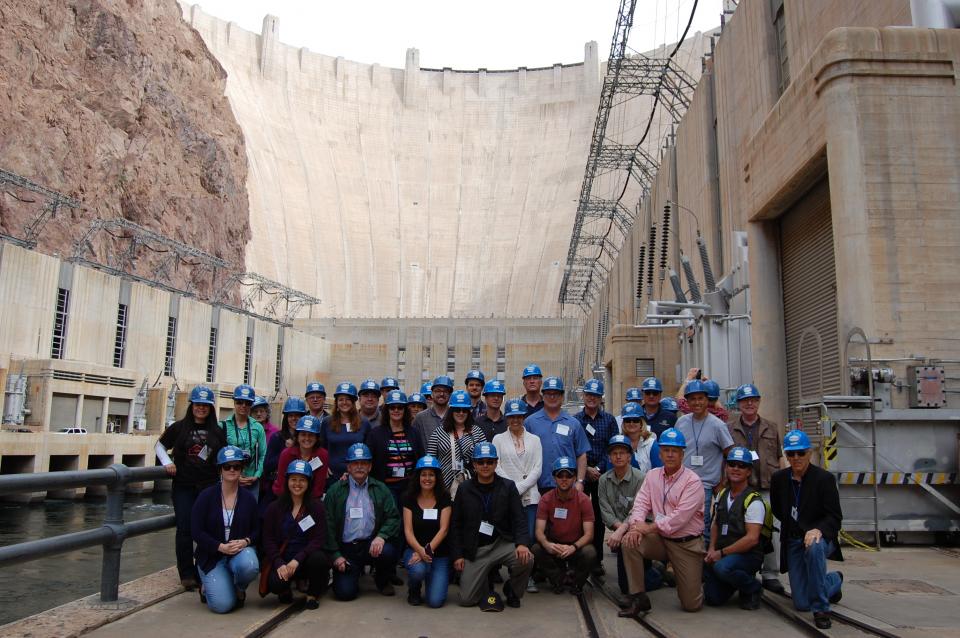 At Hoover Dam on our annual Lower Colorado River Tour