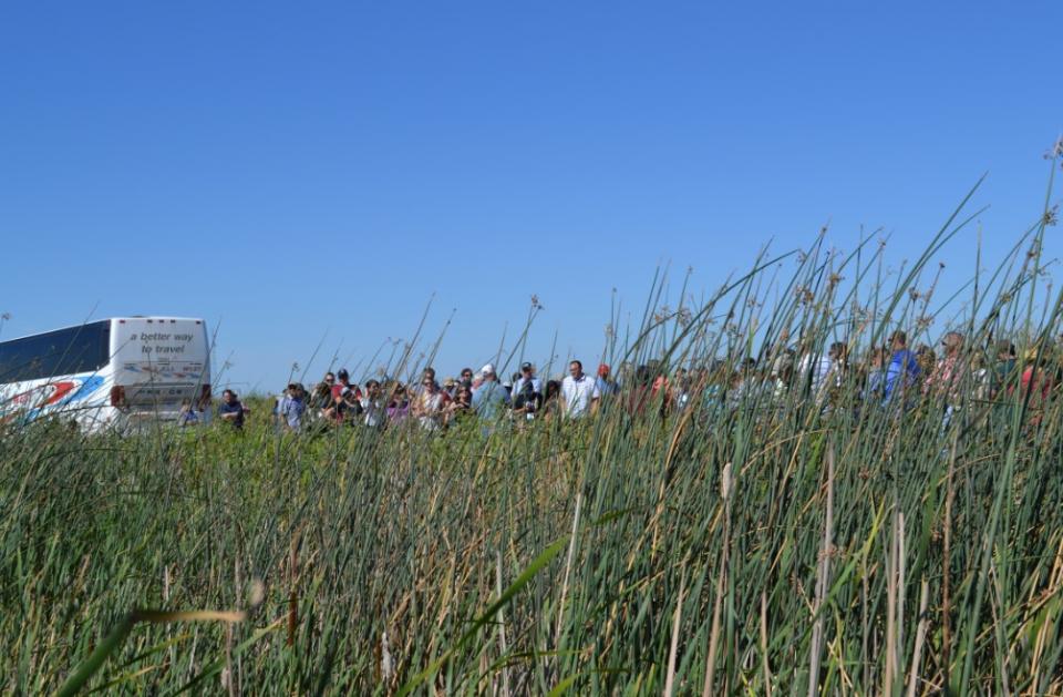 A stop at Twitchell Island, one of the stops on the Bay-Delta Tour. 