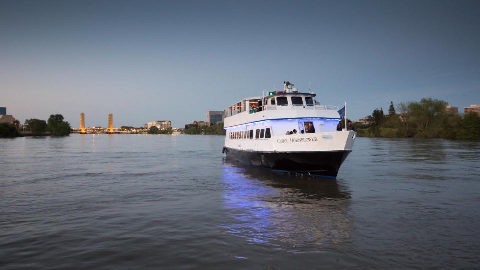 Capitol Horblower yacht on the Sacramento River