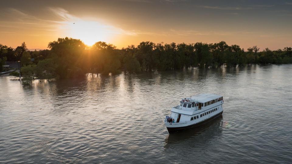 Capitol Hornblower yacht on the Sacramento River
