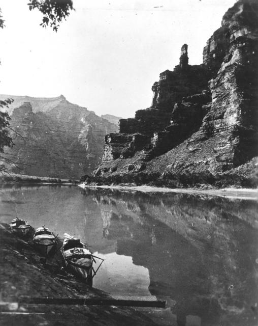 "Green River, the Canyon of Desolation," from John Wesley Powell's second expedition, 1871. 