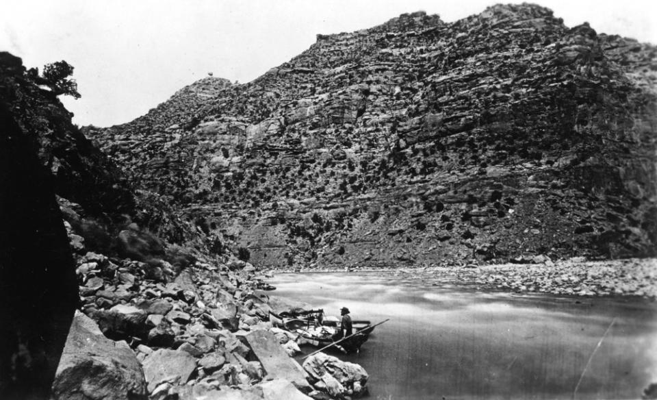 "Green River, the Canyon of Desolation," from John Wesley Powell's second expedition, 1871. 