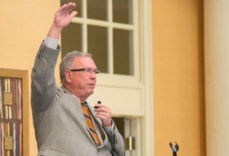 Tim Quinn, ACWA's executive director, highlights the importance of groundwater management during the 23rd Annual Groundwater Resources Association of California Conference in Sacramento on Oct. 15, 2014. 