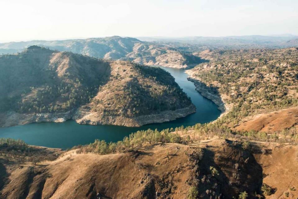 Foothills east of Fresno, where Temperance Flat proponents want to build a dam.