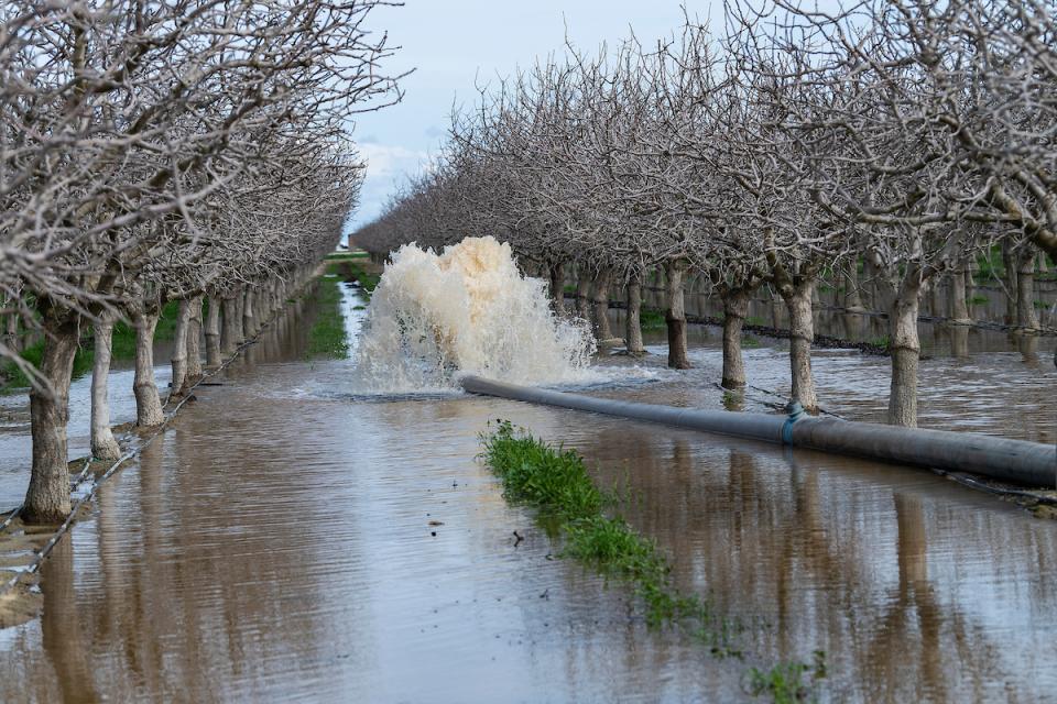 Groundwater recharge in Fresno County