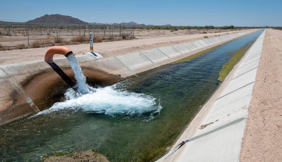 Part of the CAP uses by the Gila River Indian Community reservation