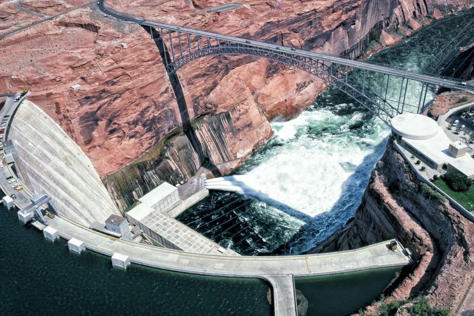 Runoff from what some describe as an "epic flood" in 1983 strained the capacity of Glen Canyon Dam to convey water fast enough.  