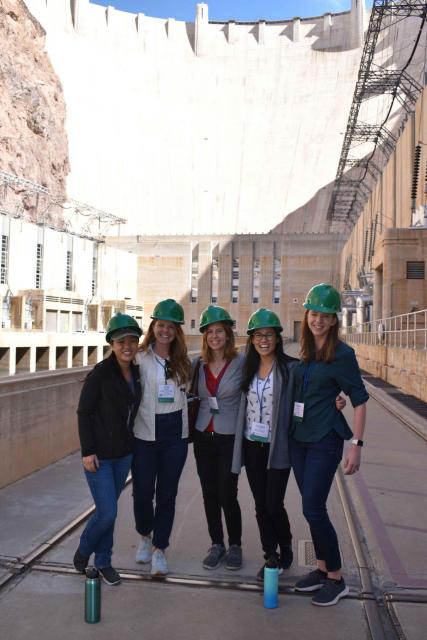 Members of the Water Leaders class pose in front of  Hoover Dam during our Lower Colorado River Tour.