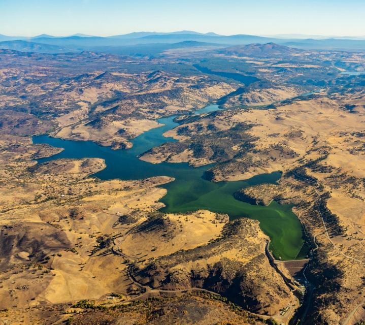 Algae blooms flourish in Klamath's Iron Dam Reservoir