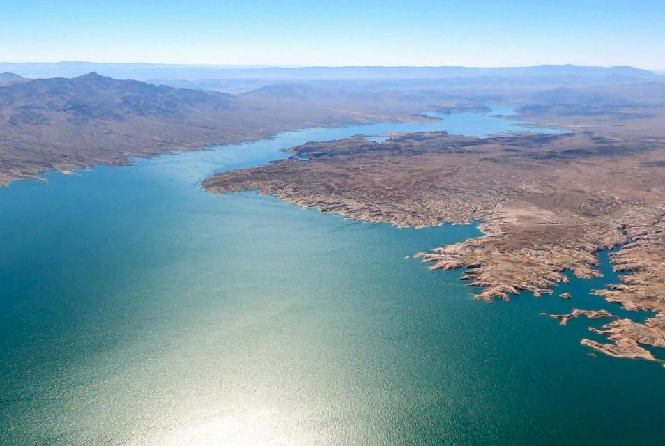 Aerial view of Lake Mead