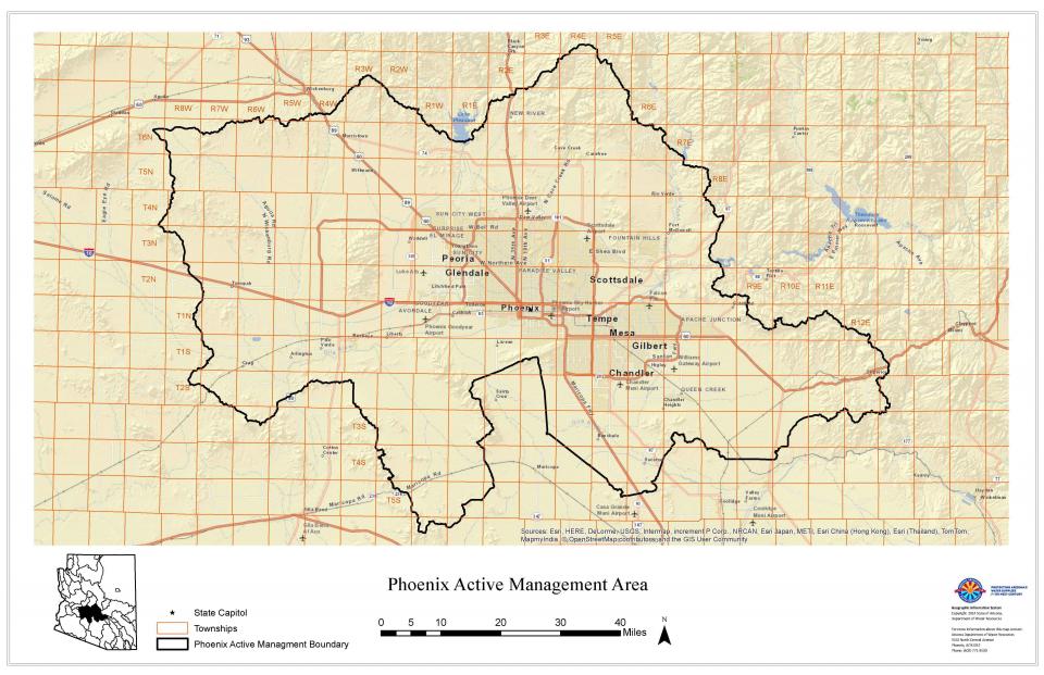 Phoenix Active Management Area map 