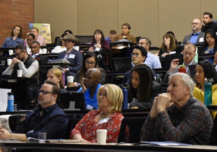 Participants listen during a presentation at our Water 101 Workshop.