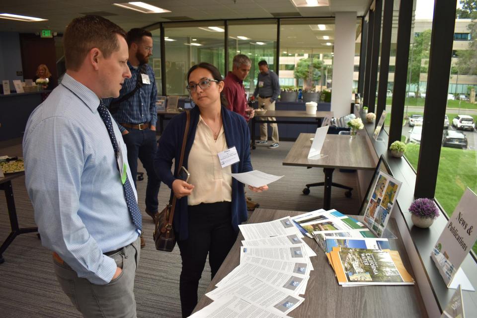 Images shows guests and staff at Water Education Foundation open house