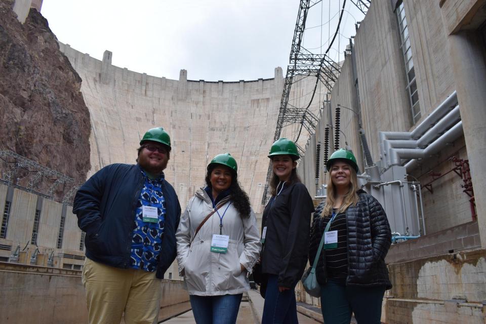Members of our 2020 Water Leaders class at Hoover Dam on the Colorado River.