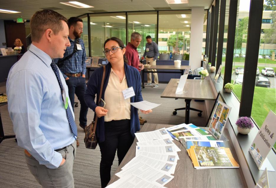 Image shows guests and staff during our 2022 Open House at the Water Education Foundation office. 