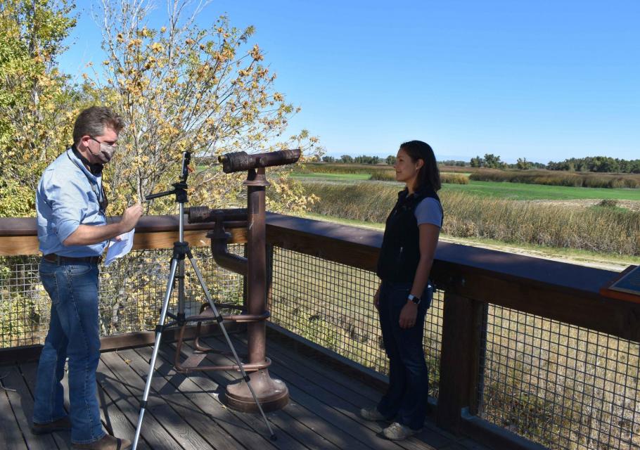 Meghan Hertel with Audubon California at the Sacramento National Wildlife Refuge