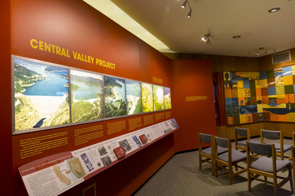 Central Valley Project informational display.