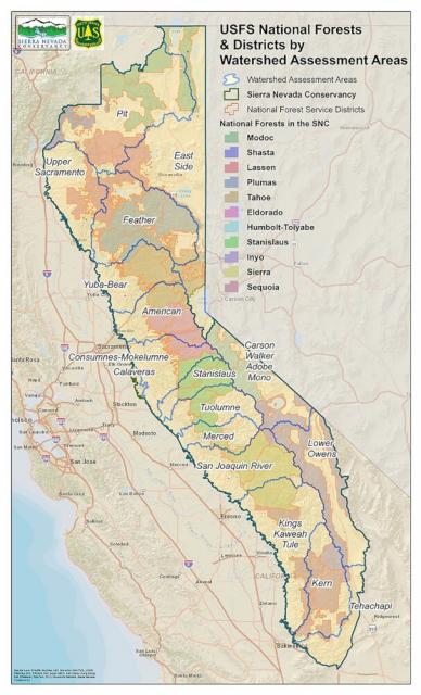 Sierra Nevada watersheds