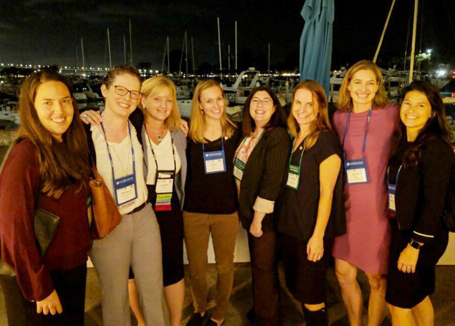 The author, Jennifer Bowles, with alums of the Foundation's Water Leaders class at the Association of California Water Agencies conference in San Diego last month 