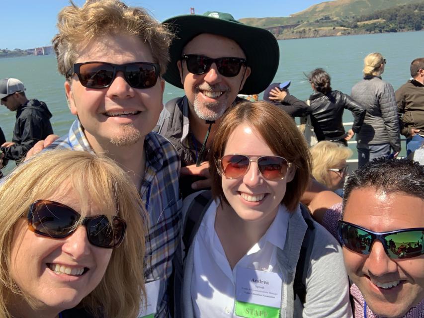 Members of our staff gather for a quick photo during the Foundation's Bay-Delta Tour.