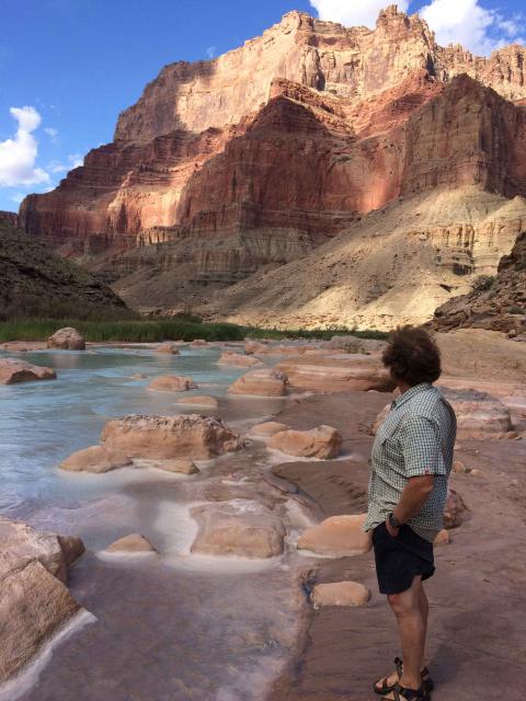 Writer Gary Pitzer at the Grand Canyon