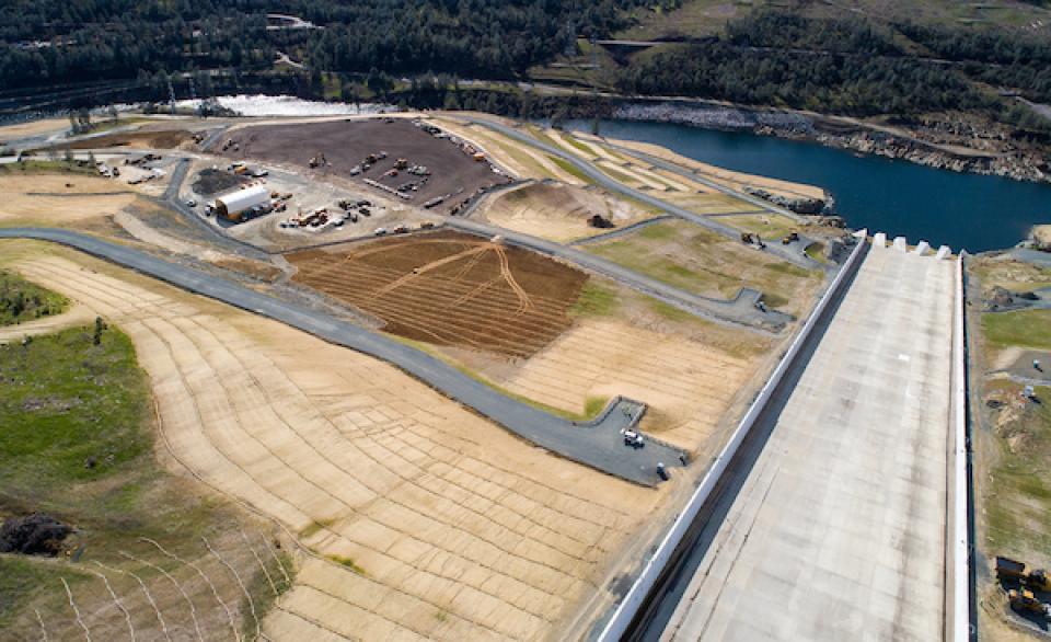 Reconstructed Oroville Spillway