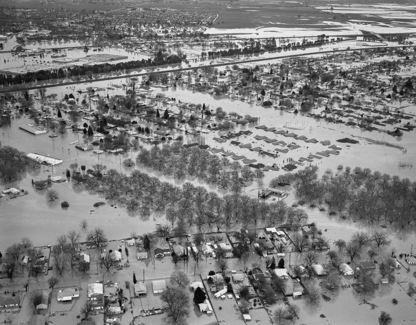 1986 flood in Linda, California