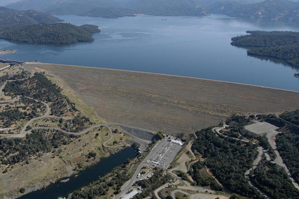 Oroville Dam, a key part of California's State Water Project.