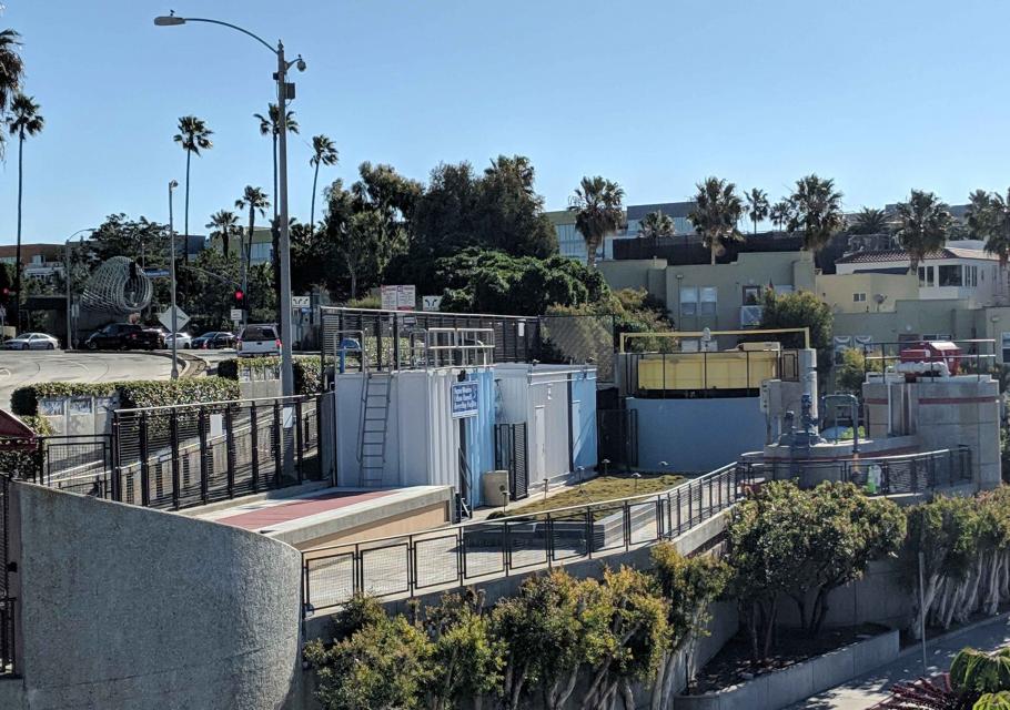 The Santa Monica Urban Runoff Recycling Facility (SMURRF) treats dry weather urban runoff to remove pollutants such as sediment, oil, grease, and pathogens for nonpotable use.