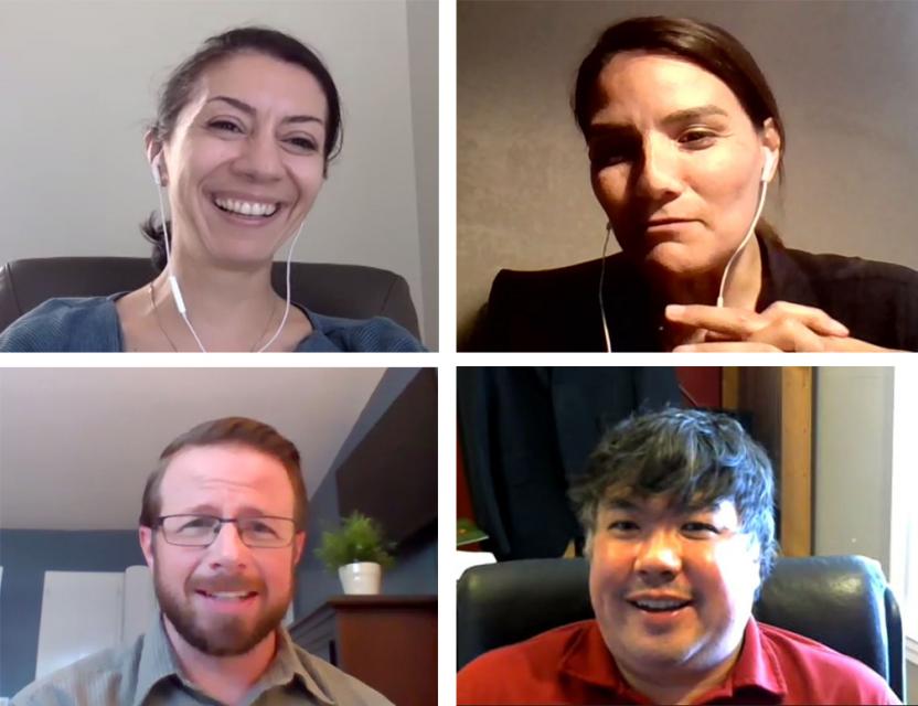 Water Leader alums (clockwise, from top left) Newsha Ajami, Martha Guzman Aceves, Dave Mooney, Sean Maguire